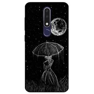Megafone Girl and Moon 1369 Cover For Nokia 3.1 Plus