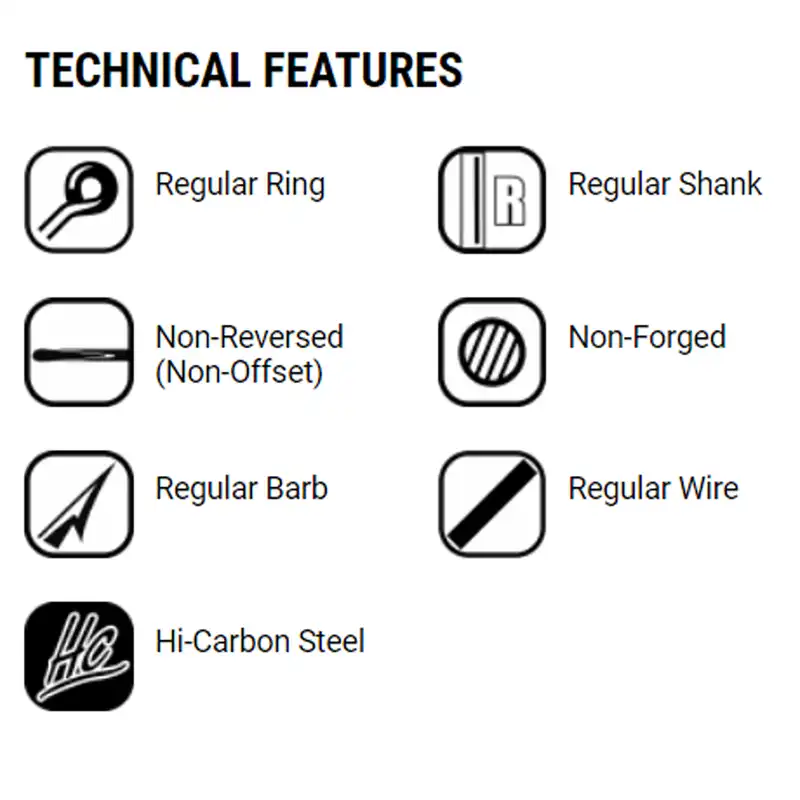 قلاب ماهیگیری وی ام سی کد 9754 سایز TI 13 بسته 10 عددی
