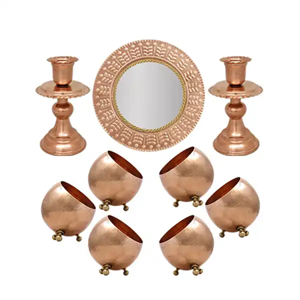 ست هفت سین مسی کد ZH223.8 مجموعه 9 عددی