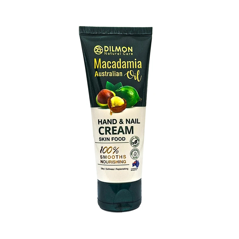 کرم آبرسان دست و صورت دیلمون مدل ماکادمیا مناسب برای انواع پوست حجم 75 میلی لیتر