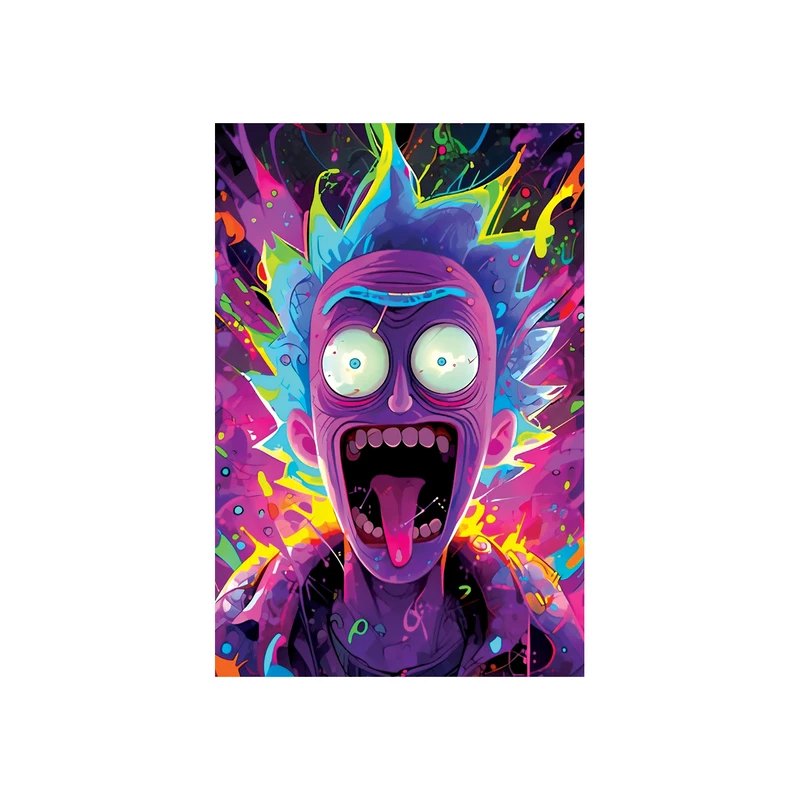 پوستر مدل PVC طرح انیمیشن ریک و مورتی کد 300