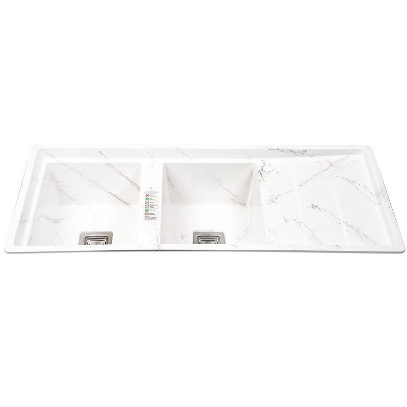 سینک ظرفشویی گرانیت توکار دو لگنه کد 120RN سینک ظرفشویی گرانیت توکار دو لگنه کد 120RN