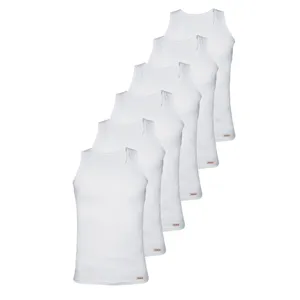 زیرپوش رکابی پسرانه پنبینه مدل صادراتی مجموعه 6 عددی
