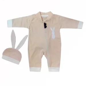 ست سرهمی و کلاه نوزادی مدل خرگوش کد 0004