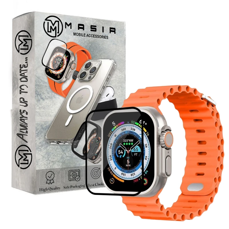 محافظ صفحه نمایش نانو مسیر مدل PMMA مناسب برای اپل واچ Ultra 49mm