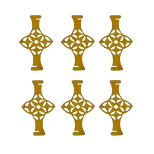 حلقه دستمال مدل پرنسس مجموعه 6 عددی