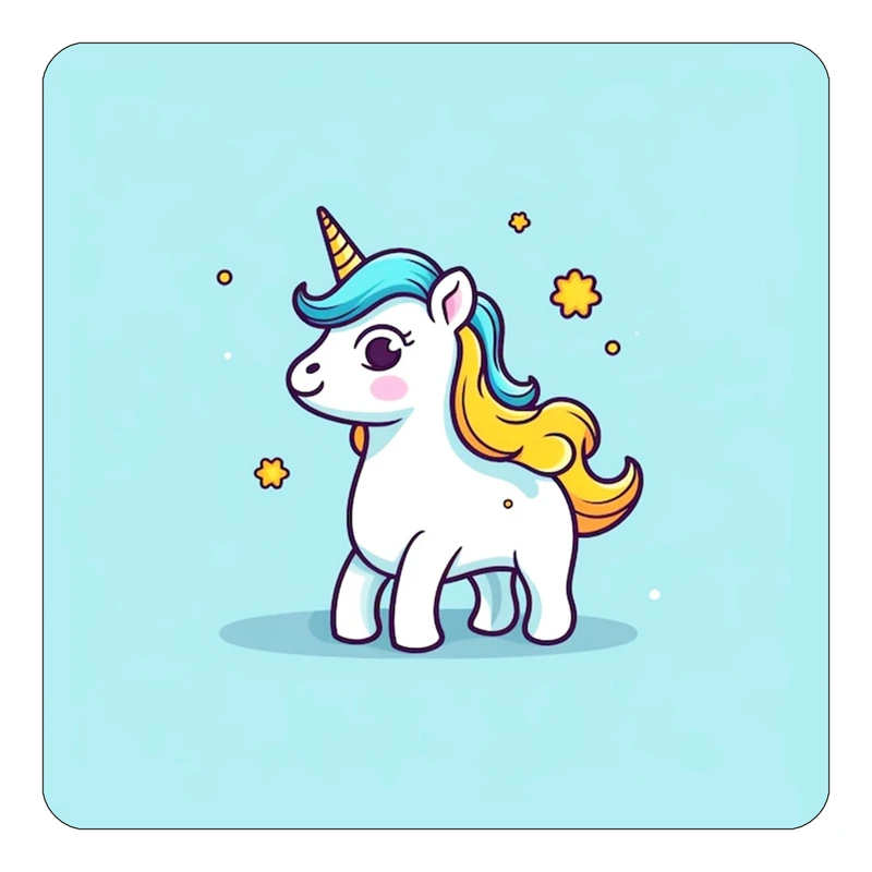 مگنت کاکتی طرح اسب تک شاخ و یونیکورن مدل mp29979