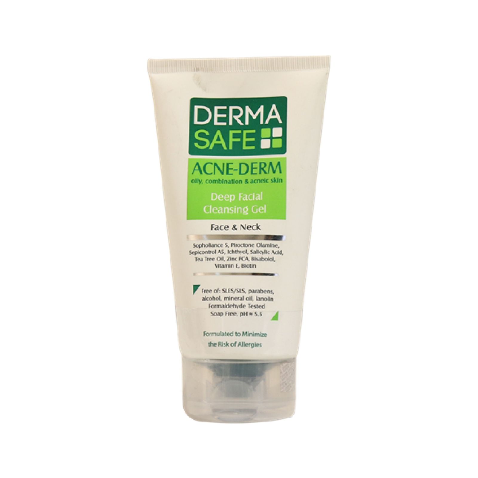 ژل شوینده صورت درماسیف سری Acne Derm مدل Deep Facial حجم ۱۵۰ میلی‌لیتر -  - 1