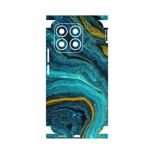 MAHOOT Turquoise marblewith golden streaks-FullSkin Cover Sticker for Honor X8b