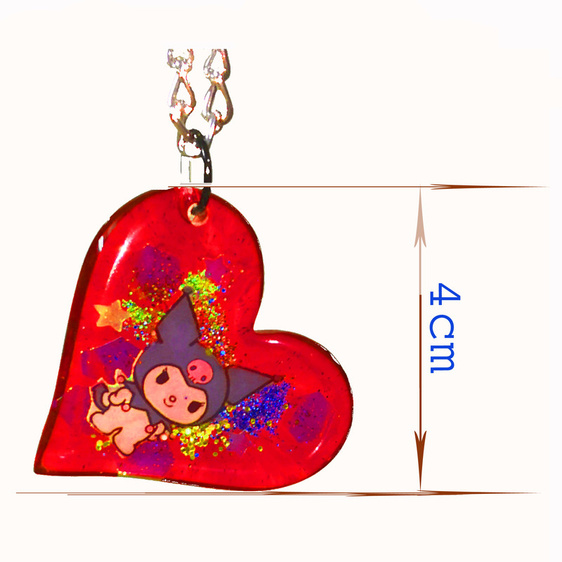 گردنبند دخترانه مدل قلبی کرومی