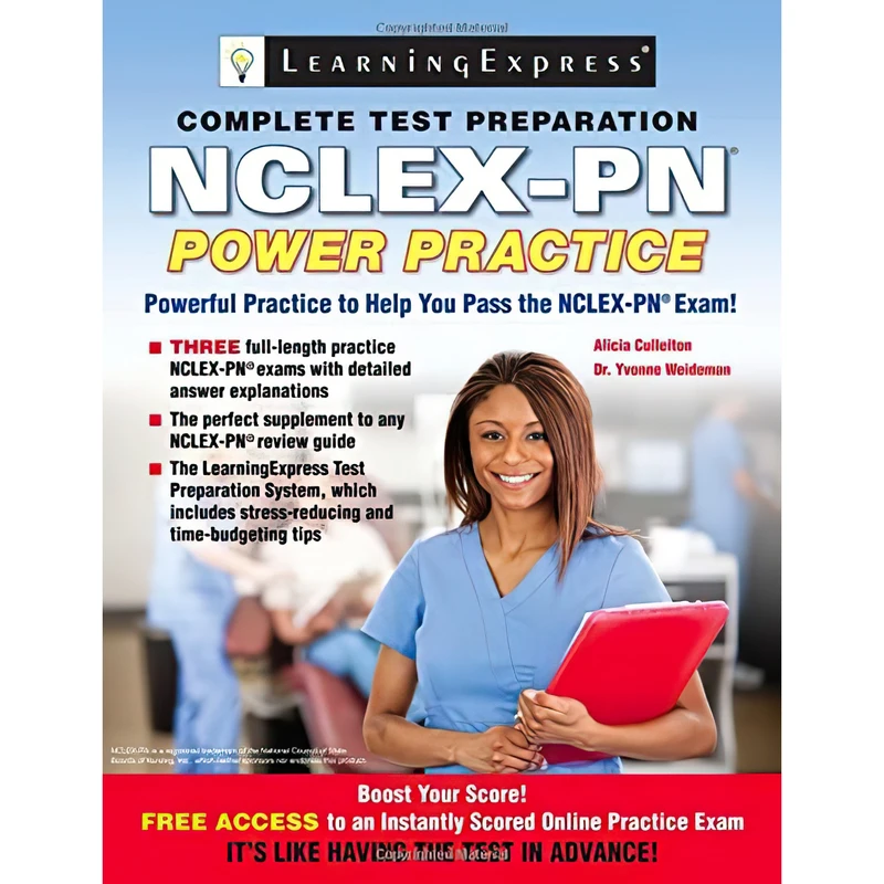 کتاب NCLEX-PN: Power Practice اثر Alicia Culleiton and Yvonne Weideman انتشارات LearningExpress, LLC