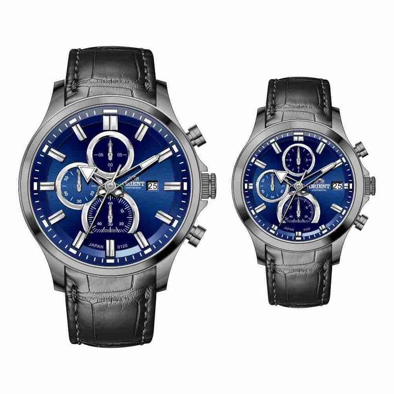 ست ساعت مچی عقربه‌ای کوارتز زنانه و مردانه اورینت کانتیننتال مدل 0120-11