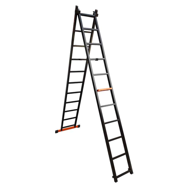 نردبان 22 پله مهرنگار مدل GALAXY به همراه پایه تعادل نردبان 22 پله مهرنگار مدل GALAXY به همراه پایه تعادل