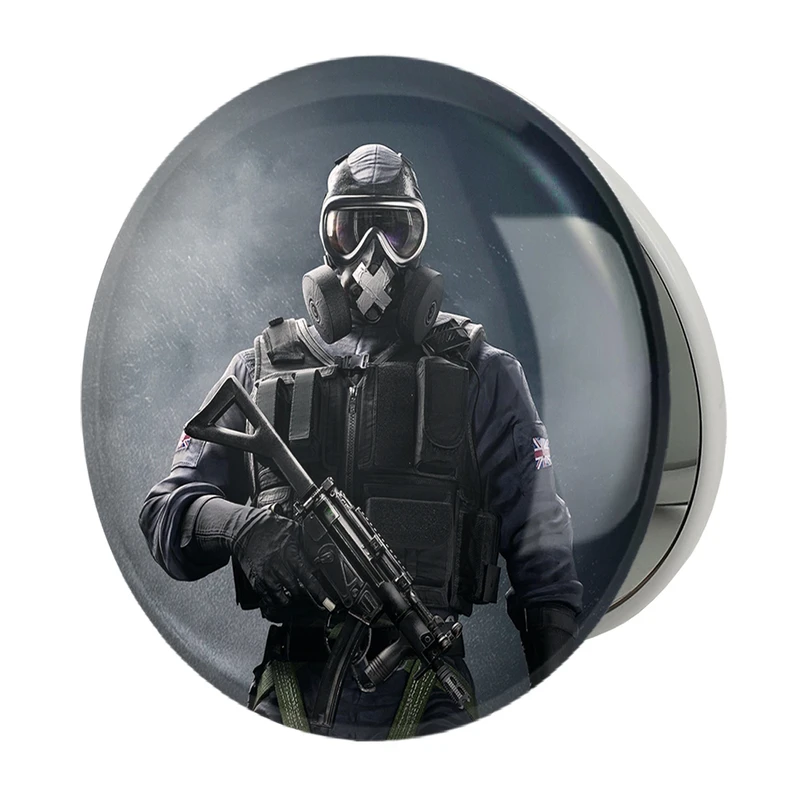آینه جیبی خندالو طرح رینبو سیکس Rainbow Six مدل تاشو کد 10313 