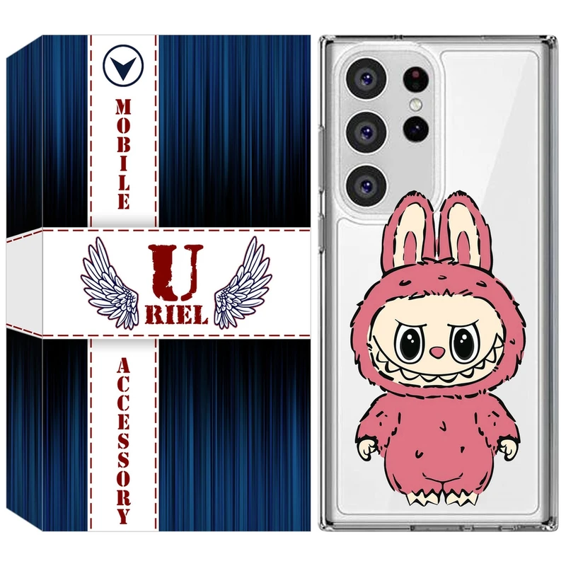 کاور یوریل مدل Clear کد 149 طرح لبوبو Labubu مناسب برای گوشی موبایل سامسونگ Galaxy S23 Ultra
