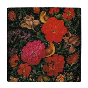  زیر لیوانی  طرح نقاشی گل و مرغ کد    5930783_4746