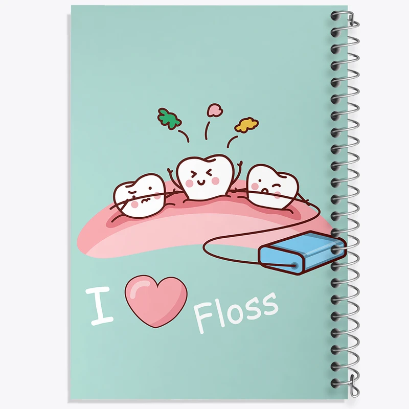 دفتر ژورنال نویسی 50 برگ خندالو مدل نقطه ای طرح دندان و دندان پزشکی کودکانه کد 36773