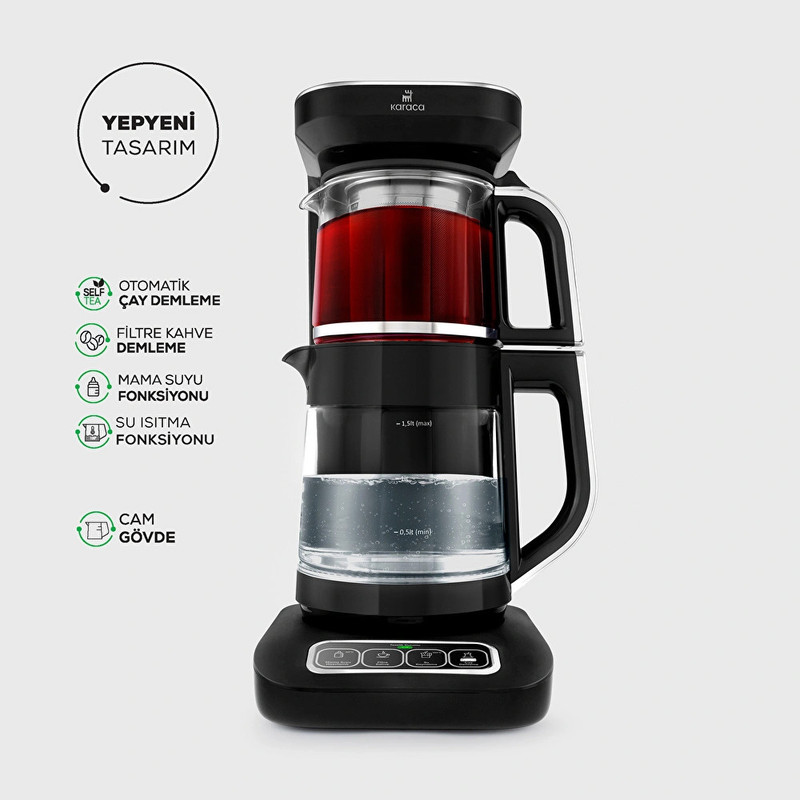 چای‌ساز روی هم کاراجا مدل Caysever Robotea Pro