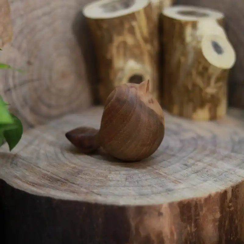 مجسمه چوبی مدل گنجشک تپل