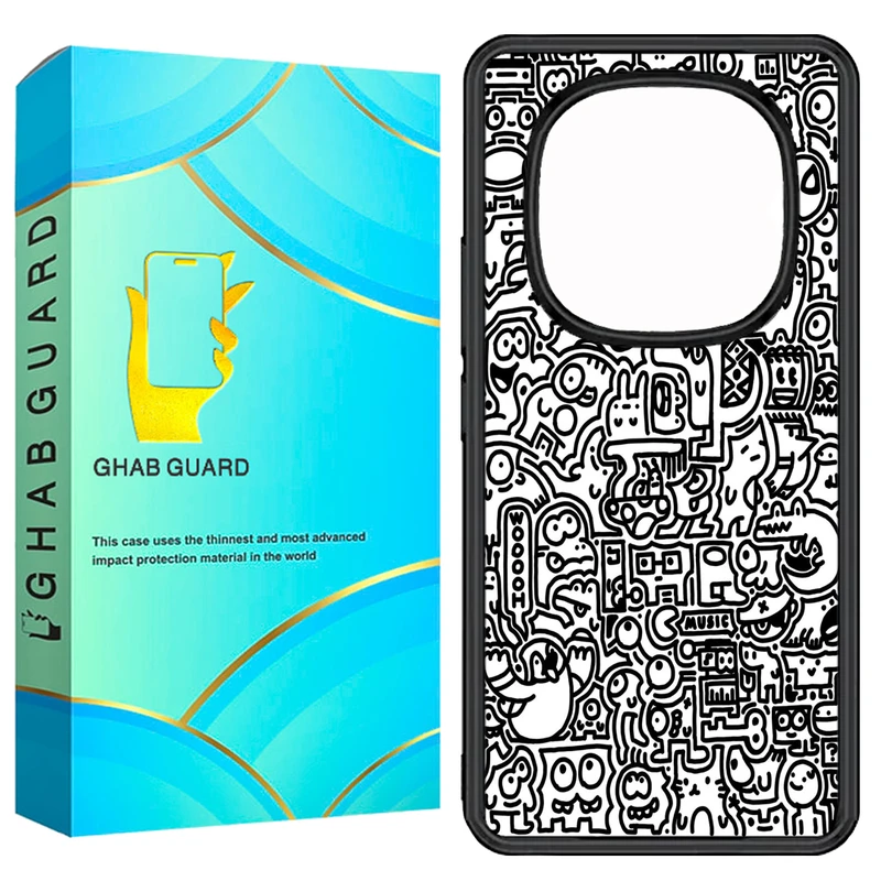 کاور قاب گارد طرح نقاشی مدل GN14P مناسب برای گوشی موبایل شیائومی Redmi Note 14 Pro 5G / Note 14 Pro Plus 5G