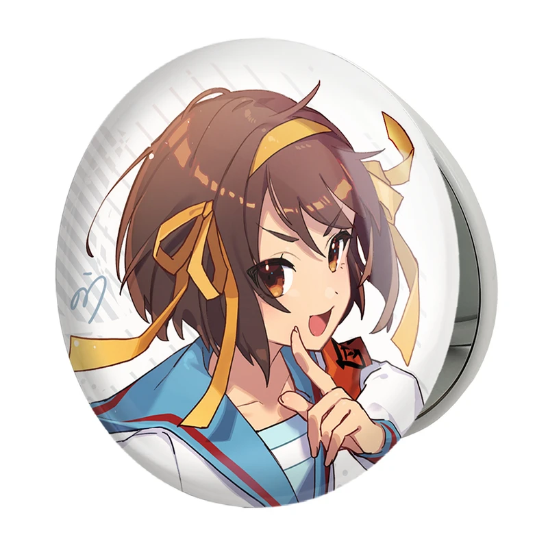 آینه جیبی خندالو طرح هاروهی انیمه ناپدید شدن هارومی سوزومیا The Disappearance of Haruhi Suzumiya مدل تاشو کد 23131 