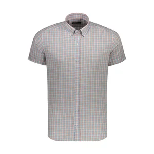 پیراهن آستین کوتاه مردانه کیکی رایکی مدل MBB20006-400