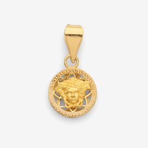 آویز گردنبند طلا 18 عیار زنانه طلای صداقت طرح ورساچه کد PE-VER4