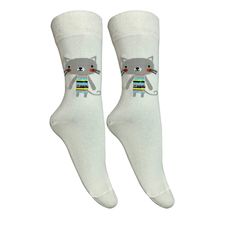 جوراب زنانه تن پوش هنگامه مدل پنبه گربه