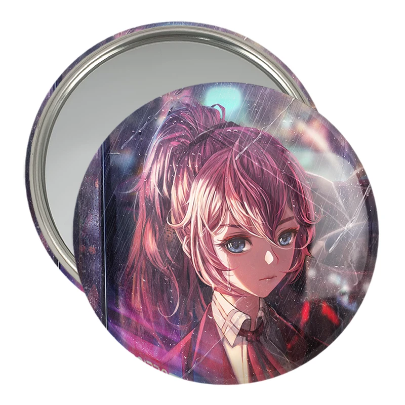 آینه جیبی خندالو مدل دختر انیمه ای  کد 18020