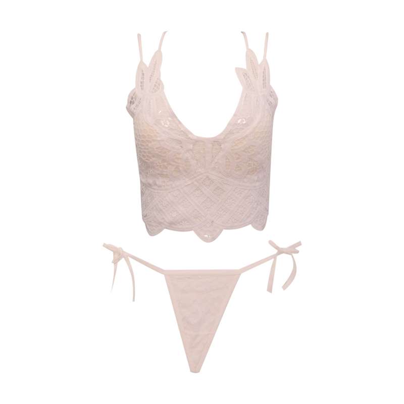 ست شورت و نیم تنه زنانه مدل گیپوری کد 373 