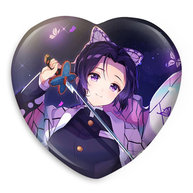 پیکسل خندالو طرح شینوبو کوچو انیمه شیطان کش مدل قلبی کد 13274