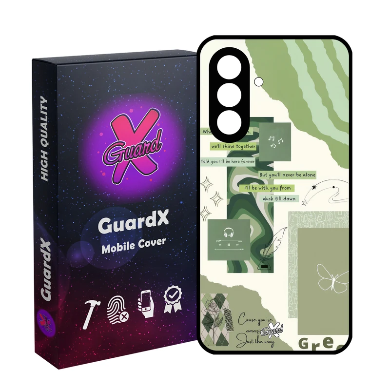 کاور گارد ایکس طرح سبز مدل 10650 مناسب برای گوشی موبایل سامسونگ Galaxy A26 / A26 5G