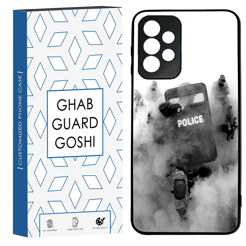 کاور قاب گارد گوشی طرح police کد TPU-136 مناسب برای گوشی موبایل سامسونگ Galaxy A23
