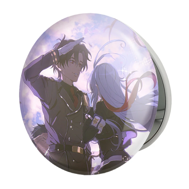 آینه جیبی خندالو طرح میلیزه و شین انیمه 86 مدل تاشو کد 33814