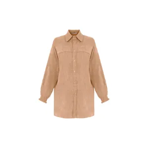 مانتو زنانه بنیس مدل دیبا رنگ کرم