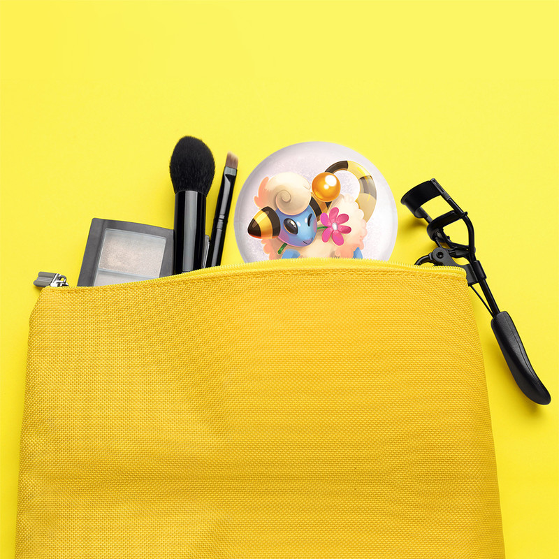 آینه جیبی خندالو مدل ماریپ انیمه پوکمون  کد 17349