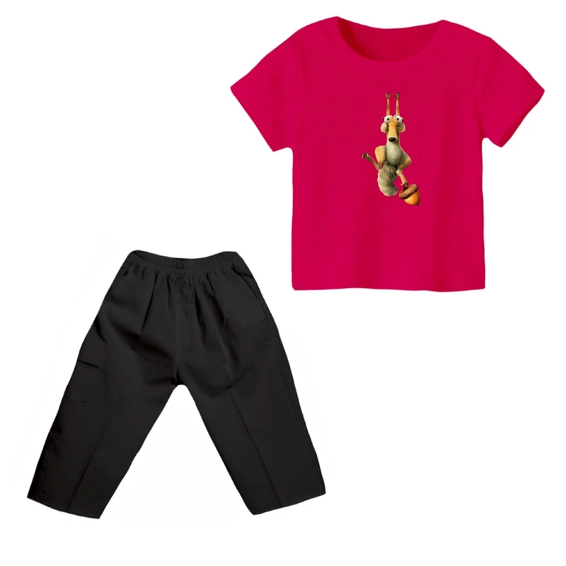 ست تی شرت و شلوارک پسرانه مدل عصر یخبندان کد ۶