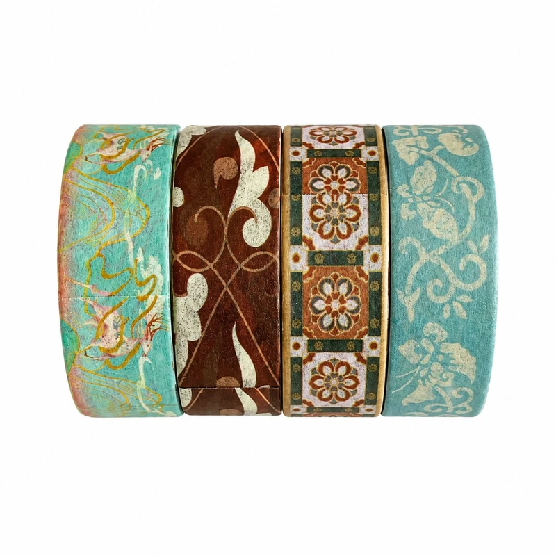 چسب کاغذی مدل واشی سیاره خرگوش عرض 2 سانتی متر کد 6366 بسته 4 عددی