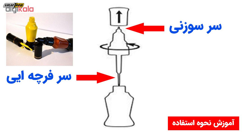 قلم خشگیر بدنه خودرو اسمارت پن رنگ زیتونی پراید سایپا کد 5160559 حجم 15 میلی لیتر