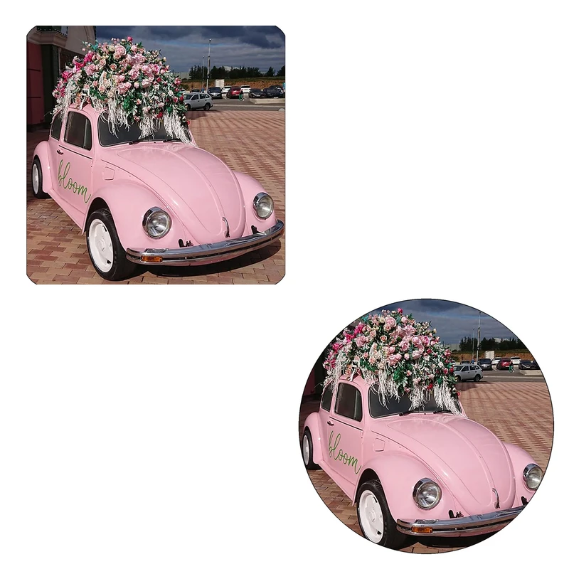 مگنت طرح فولکس عروس کد M1 به همراه زیر لیوانی