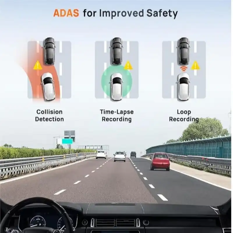 دوربین فیلم برداری خودرو سوِنتی مِی مدل 70mai Dual Dash Cam A510s + RearCam (RC11) به همراه دوربین عقب