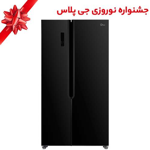 یخچال و فریزر ساید بای ساید 28 فوت جی پلاس مدل GSS-M7423BG