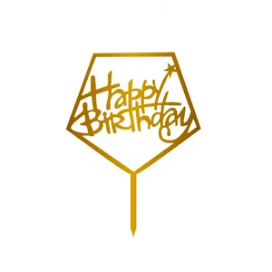 تاپر کیک تولد مدل happy birthday کد H22