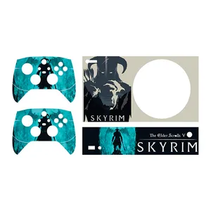برچسب کنسول بازی ایکس باکس series s مدل Skyrim کد01 مجموعه 4 عددی