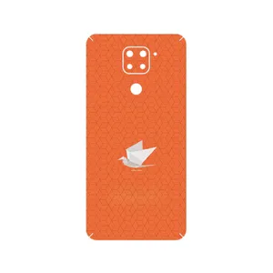 MAHOOT Minimalist origami bird Cover Sticker for Xiaomi Redmi Note 9