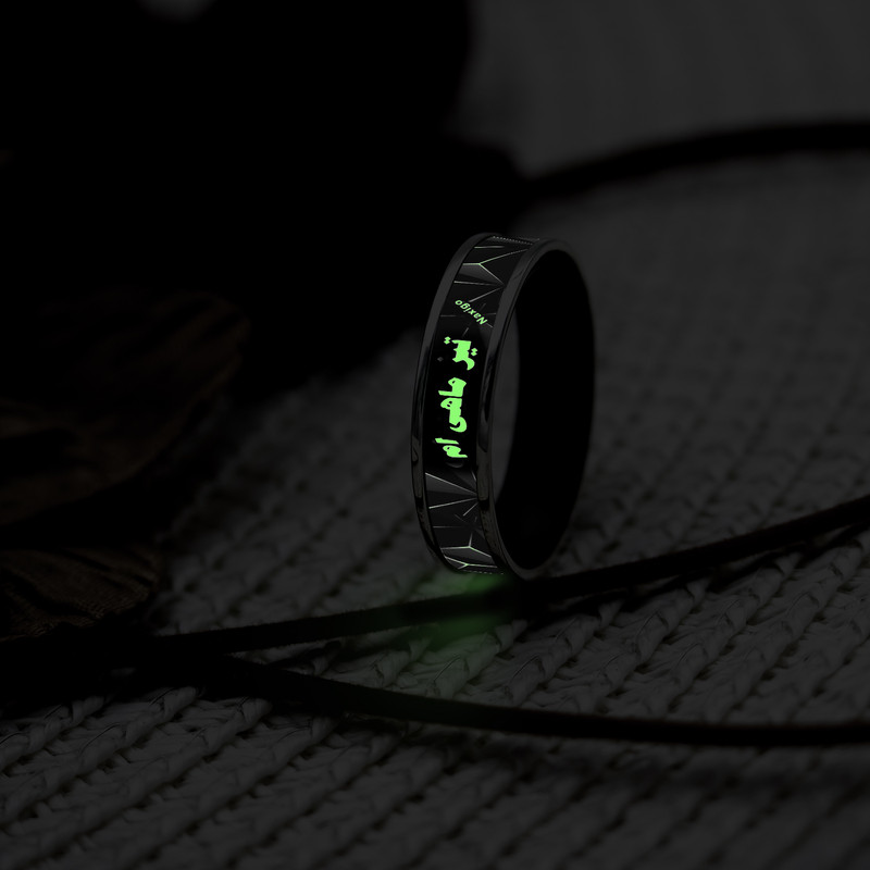 انگشتر ناکسیگو مدل شب تاب طرح تیر ماهی ام کد RB15843