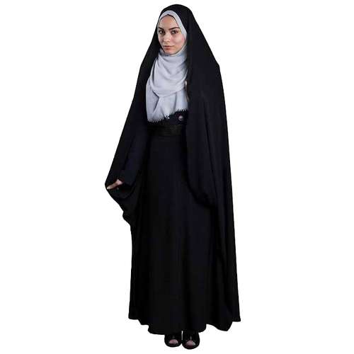 چادر قجری مدل حسنا حریرالاسود