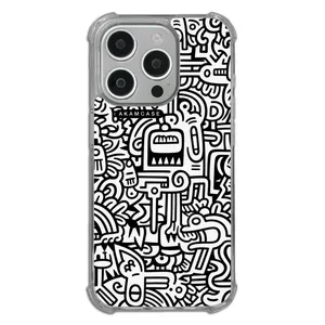 AKAM AMC-WTA15PRO-DOODLE15 Cover For Apple iPhone 15 Pro