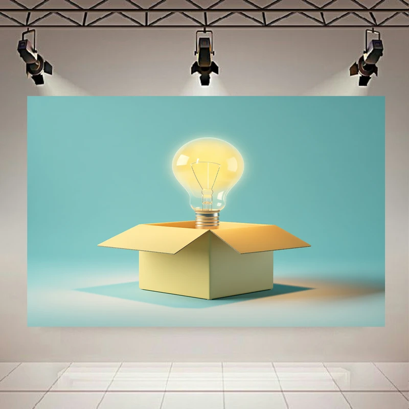  تابلو بوم طرح مخمل لامپ ایده مدل خلاقیت کد AR303388