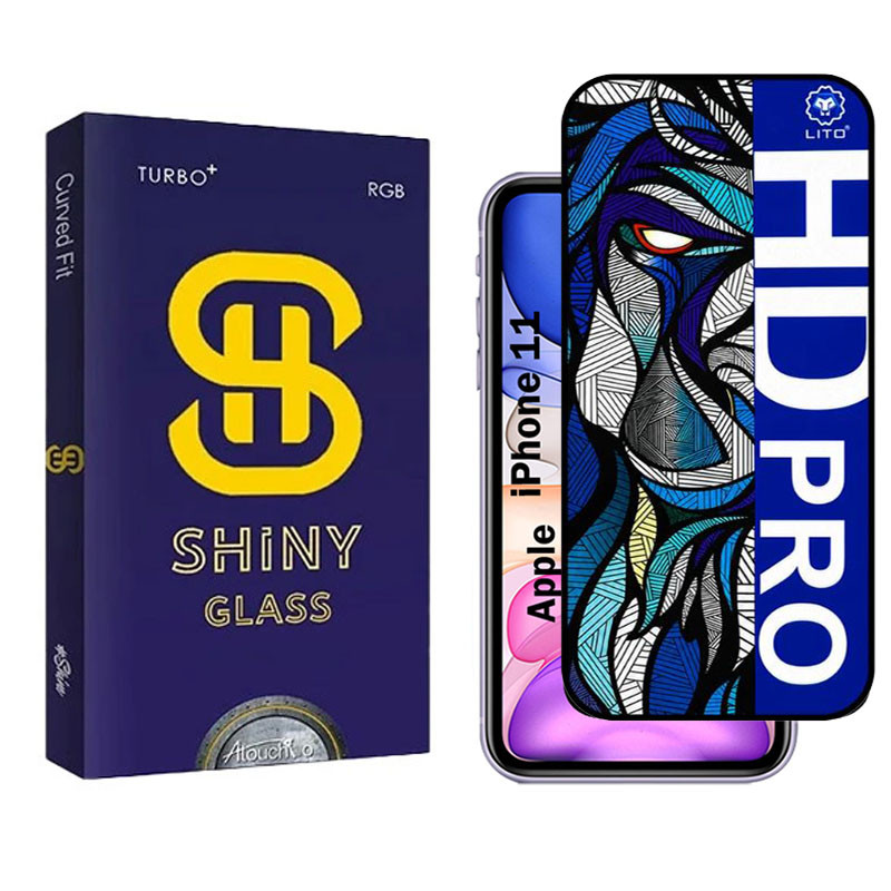 محافظ صفحه نمایش شیشه ای آتوچبو مدل LIHD-AT مناسب برای گوشی موبایل اپل iPhone 11